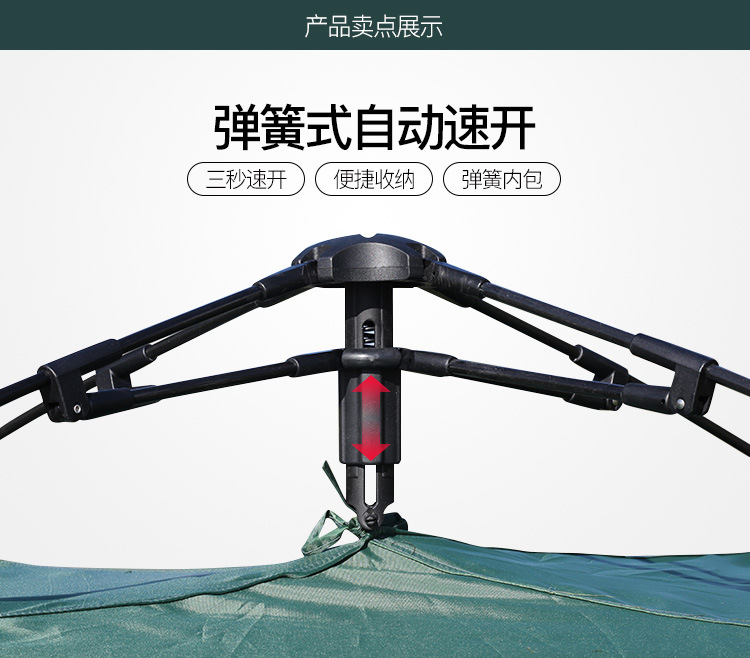 Cheap Goat Tents 4 5 people automatic spring quick opening tent New large space thickening rainstorm outdoor camping camping tent home   